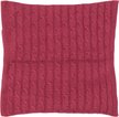 Наволочка вязаная 40х40 бордовая