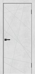Дверь ДГ Geometry-1 ПВХ бетон снежный 600х2000мм