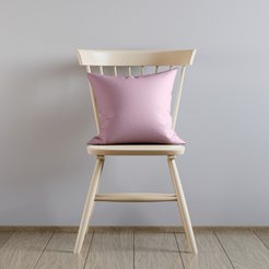 Подушка замша 40х40 брусника