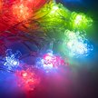 Электрогирлянда снежинки внутренняя 3м 30LED,разноцветный A2-30LED