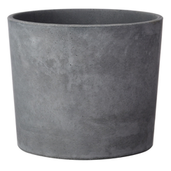 Кашпо бетонное Кедр d14см h13см v1,4л, серый