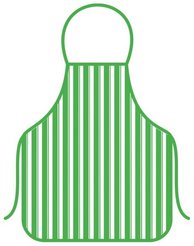 Фартук Полоски 52х72см зеленый МТ71-123