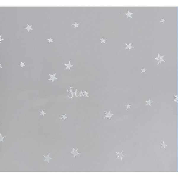 Плёнка глянцевая Звёзды 1,0×5,2м серебро 4455515 