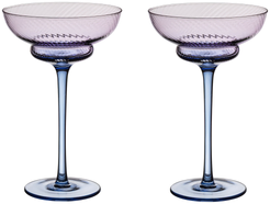 Набор креманок Lefard Twist&Shine Purple 220мл 2шт стекло