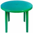 Стол круглый пластиковый 900х900х750мм зеленый М2666