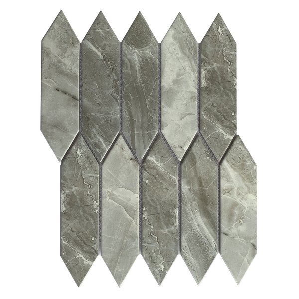 Мозаика Tessare 25,7х31,3х0,6см керамика серый (MAUTA82021)