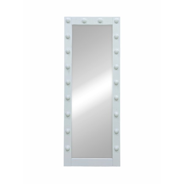 Зеркало гримерное напольное белое 600х1750 (20 ламп)