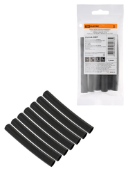 Набор клеевых трубок термоусаживаемых TDM черный 9,5/3,0 100мм 7шт