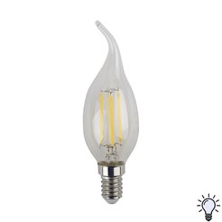Лампа светодиодная ЭРА F-LED BXS-11W-840-E14 11Вт филамент свеча на ветру нейтральный белый свет Е14
