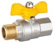 Кран шар.1/2 вн/нар.HLV-Gas ручка-бабочка 104278