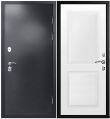 Дверь входная Термо антик серебро белый матовый 960х2050 правая