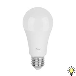 Лампочка светодиодная ЭРА GREEN LINE LED A60-25W-830-E27 GL E27 25 Вт груша теплый свет