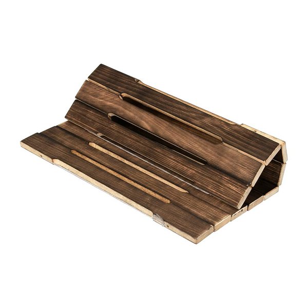 Коврик деревянный для бани и сауны, 34х34см обожжённая липа