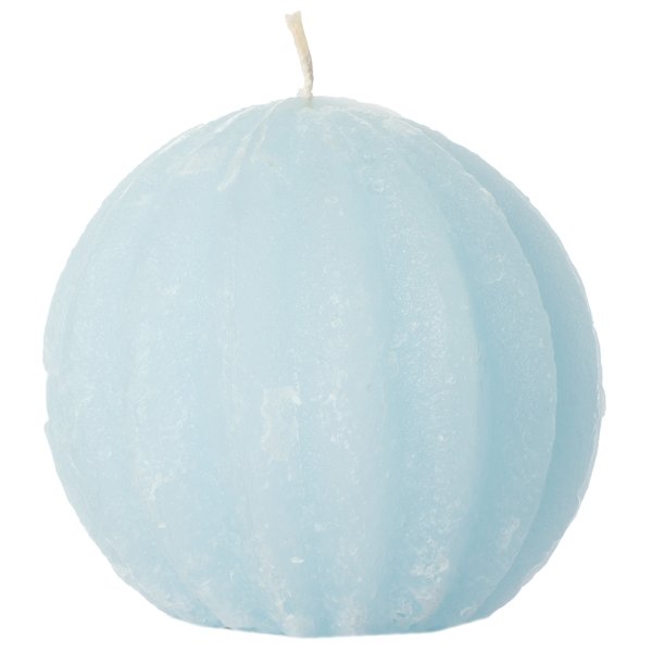 Свеча шар фигурный D90 бледно-голубой