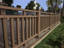 Уголок ДПК 50х50х3000мм шоколад