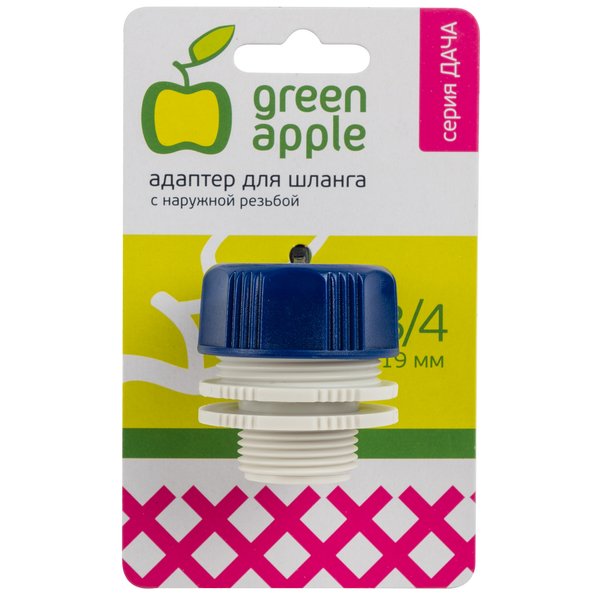 Соединитель Green Apple 3/4" внеш. резьба