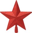Верхушка елочная Звезда 27х28см красный/глиттер SYSDX-3525042