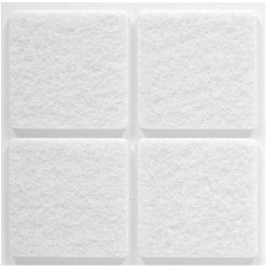 Накладки для мебели защитные Vortex фетр 38х38мм белые