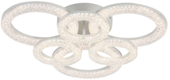 Люстра Uscita 2670-3+3 WH, LED 156W (62x62x13) IR