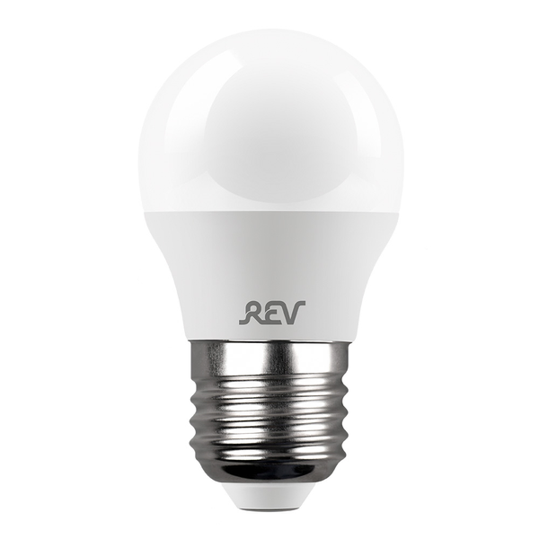Лампа светодиодная REV 7Вт E27 шар 6500K свет холодный белый