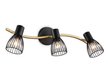 Спот накладной TR8661/3 BK/GD черный/золото E14/3 max 60W 550х100х170мм