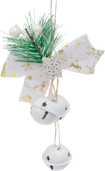 Украшение фигурное Три бубенца 3см, белый, SYTLD-5225020