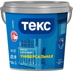 Эмаль универсальная акриловая ТЕКС Профи база А матовая (0,9л)