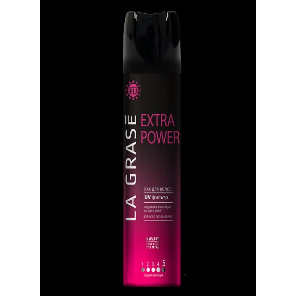 Лак д/укладки волос La Grase 250мл Extra Power