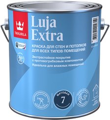Краска для стен и потолков Tikkurila/Tikkivala LUJA EXTRA A матова белая (2,7л)