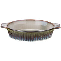 Форма д/запекания овальная Agness Reactive green 31х19х6,5см 1,5л керамика