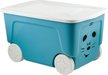Ящик детский д/игрушек Little angel Cool с крышкой на колесах 50л 59х38,3х33см, полипропилен, голубой