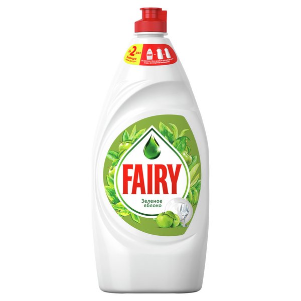 Средство д/мытья посуды Fairy 900мл Зеленое Яблоко