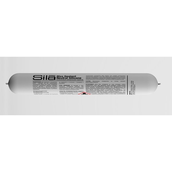 Герметик силиконовый нейтральный Sila PRO Max Sealant бесцветный (600мл/600г)