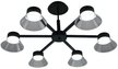 Люстра LATEA 6xGX53 R-750x330- BLACK/CLEAR-220-IP20