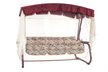 Качели садовые 3-х местные Турин арт 825/48 бордовый           