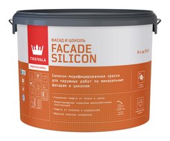 Краска фасадная Facade Silicon глубокоматовая база А 9л