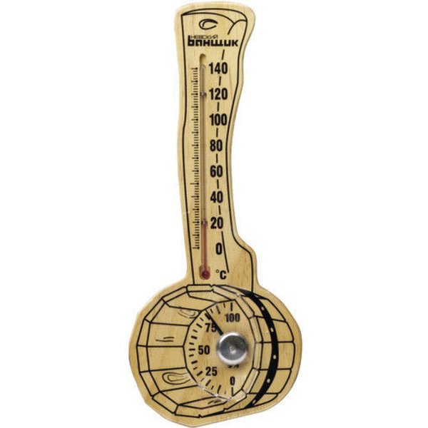 Термометр с гигрометром д/бани спиртовой Черпак