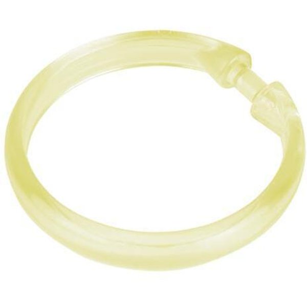 Кольца для штор в ванную Verran Lokee желтый, пластик 12шт