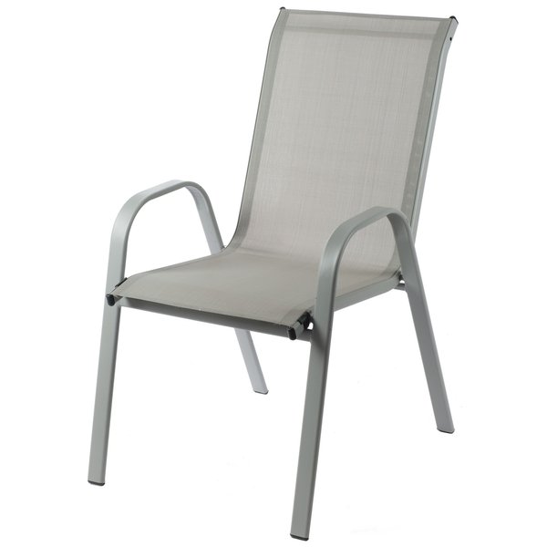 Кресло садовое Денвер 70х54 h93см, металл/текстилен, серый, SP-151D-4