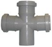Крестовина канализационная одноплоскостная d50/50/50/87° для внутренней канализации