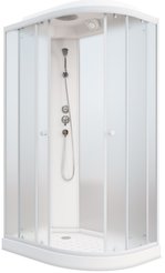 Кабина душевая PARLY EF1231L (80х120х210) низкий поддон, стекла матовые, белые