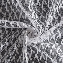 Тюль сетка ромб SARMASIK бежевый 305см