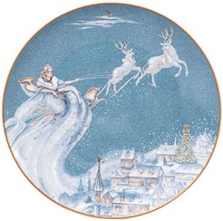 Тарелка закусочная Lefard Снежная королева 20,5см голубой, фарфор