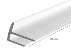 Профиль ПВХ для 3мм панелей угол внешний