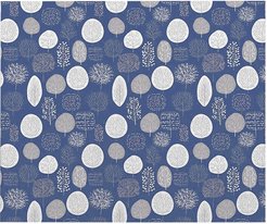 Скатерть прямоугольная Forest Мелисса 150х180см синий, хлопок