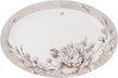 Блюдо Lefard White flower 36х24см овальное, серый, фарфор