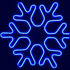 Фигура светодиодная внешняя Снежинка 40см,синий B10-SF40