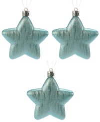 Набор украшений Звезды 3шт 8см, голубой, SYQB2-0123198