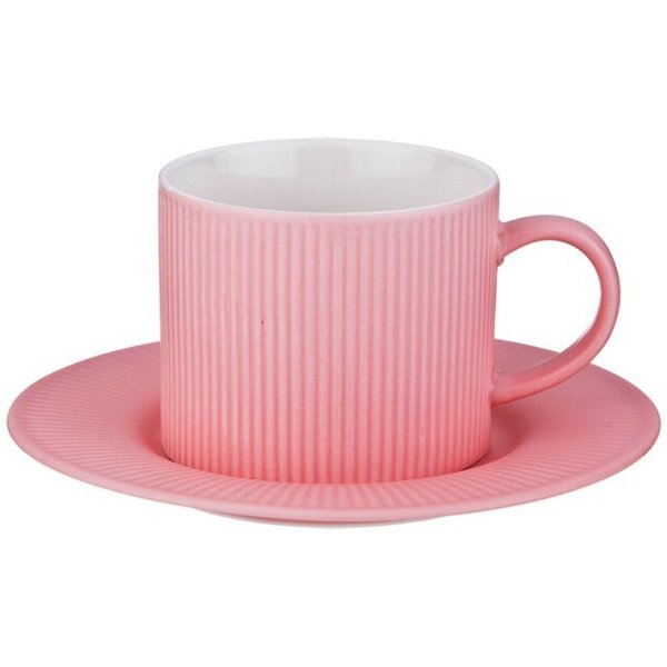 Пара чайная Розовая 280мл 2 предмета,фарфор арт.482-118