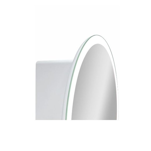 Шкаф зеркальный Brent White LED d60см с подсветкой